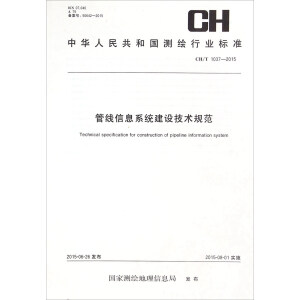 中华人民共和国测绘行业标准（CH/T 1037-2015）：管线信息系统建设技术规范