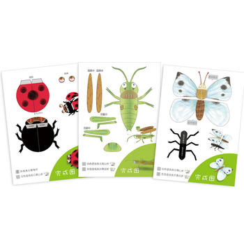 (儿童彩图版）法布尔昆虫记赠品【昆虫立体剪纸】