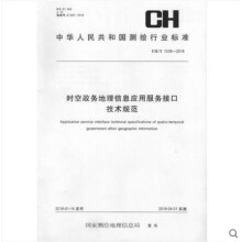 时空政务地理信息应用服务接口技术规范CH/T 1038-2018